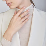 Ring Dune with 0.27ct natural diamonds-Ring-The Diamond Setter