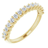 Half eternity round diamond anniversary ring-The Diamond Setter