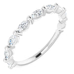 Marquise diamond anniversary ring-The Diamond Setter