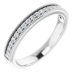 Milgrain edge wedding band-The Diamond Setter