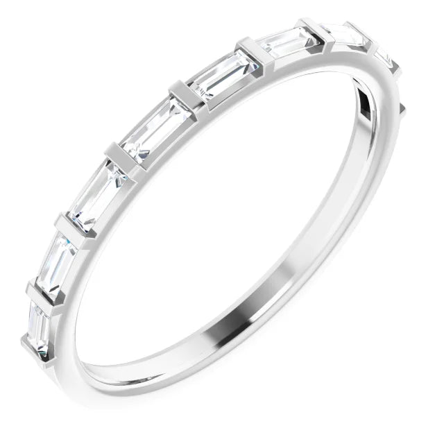 Natural baguette diamond anniversary band-The Diamond Setter