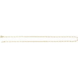 Solid gold 2.4 mm Paperclip-Style 16" Chain-The Diamond Setter