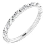 Pavé Twisted Anniversary Band-The Diamond Setter