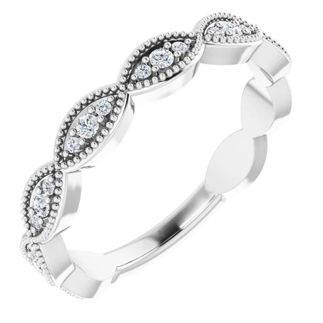 Diamond French Set Anniversary Band-The Diamond Setter