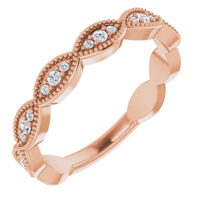 Diamond French Set Anniversary Band-The Diamond Setter