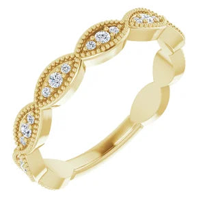 Diamond French Set Anniversary Band-The Diamond Setter