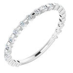 Round diamond set anniversary band-The Diamond Setter