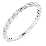 Round diamond set anniversary band-The Diamond Setter