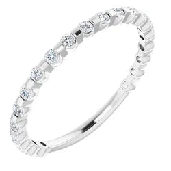 Round diamond set anniversary band-The Diamond Setter