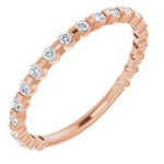 Round diamond set anniversary band-The Diamond Setter