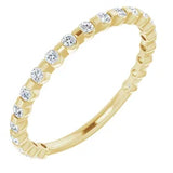 Round diamond set anniversary band-The Diamond Setter