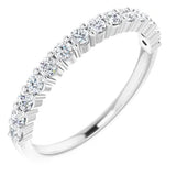 Shared claw diamond anniversary band-The Diamond Setter