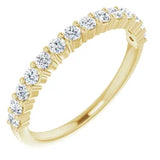Shared claw diamond anniversary band-The Diamond Setter