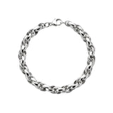 Silver oval interlinked chain-The Diamond Setter