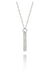 9 carat Solid Gold Textured Bar Necklace-The Diamond Setter