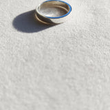 Contemporary 9 carat Flat White Gold Wedding Ring-The Diamond Setter