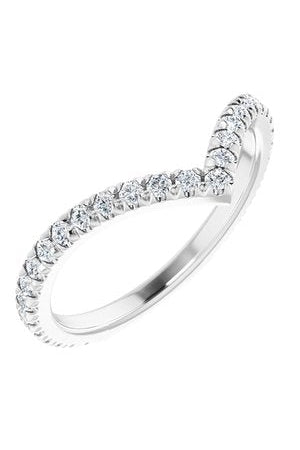 Alcor - Diamond Set Chevron Ring-The Diamond Setter