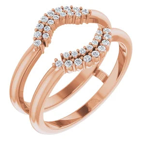 ALSHAIN- Ring guard with cluster of diamonds-The Diamond Setter