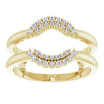 ALSHAIN- Ring guard with cluster of diamonds-The Diamond Setter
