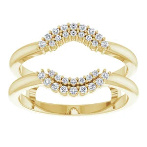 ALSHAIN- Ring guard with cluster of diamonds-The Diamond Setter