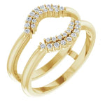 ALSHAIN- Ring guard with cluster of diamonds-The Diamond Setter