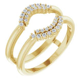 ALSHAIN- Ring guard with cluster of diamonds-The Diamond Setter