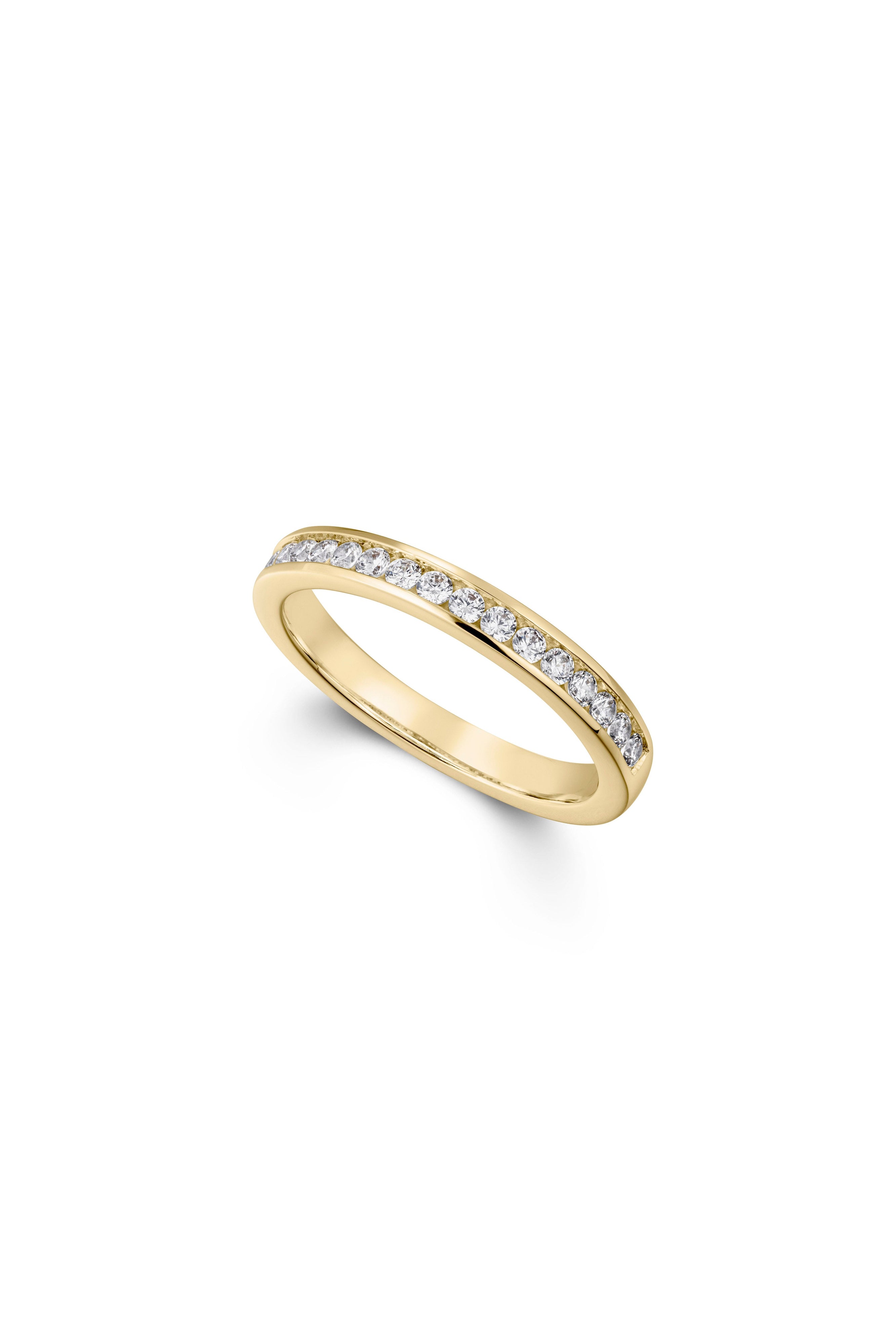 Half Eternity Ring with Channel Set Diamonds-The Diamond Setter