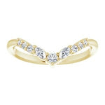 Ankaa - Chevron Diamond Contoured Band-The Diamond Setter