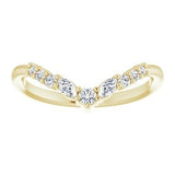 Ankaa - Chevron Diamond Contoured Band-The Diamond Setter