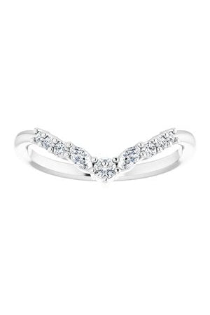 Ankaa - Chevron Diamond Contoured Band-The Diamond Setter