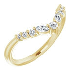 Ankaa - Chevron Diamond Contoured Band-The Diamond Setter