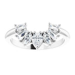 Alterf - Contoured Band with Marquise, Pear and Baguette-The Diamond Setter