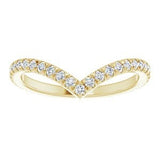Alcor - Diamond Set Chevron Ring-The Diamond Setter