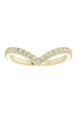 Alcor - Diamond Set Chevron Ring-The Diamond Setter