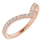 Alcor - Diamond Set Chevron Ring-The Diamond Setter