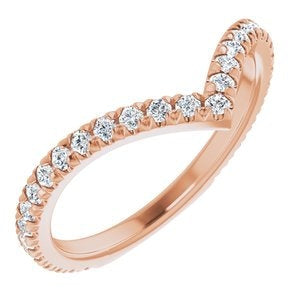 Alcor - Diamond Set Chevron Ring-The Diamond Setter