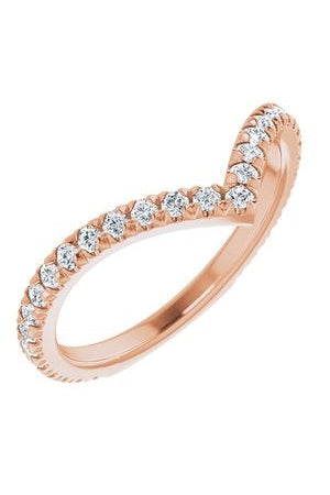 Alcor - Diamond Set Chevron Ring-The Diamond Setter