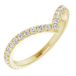 Alcor - Diamond Set Chevron Ring-The Diamond Setter