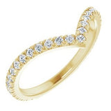 Alcor - Diamond Set Chevron Ring-The Diamond Setter