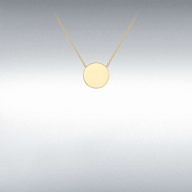Engravable Disc Pendant-Diamond-The Diamond Setter