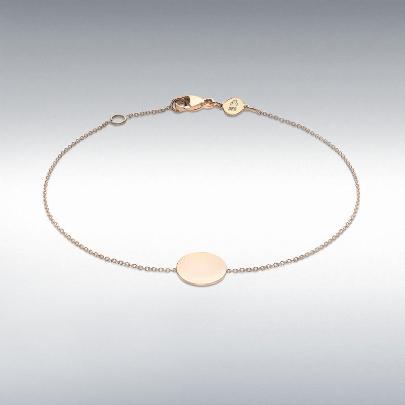 Engravable Disc Bracelet-The Diamond Setter