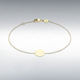 Engravable Disc Bracelet-The Diamond Setter