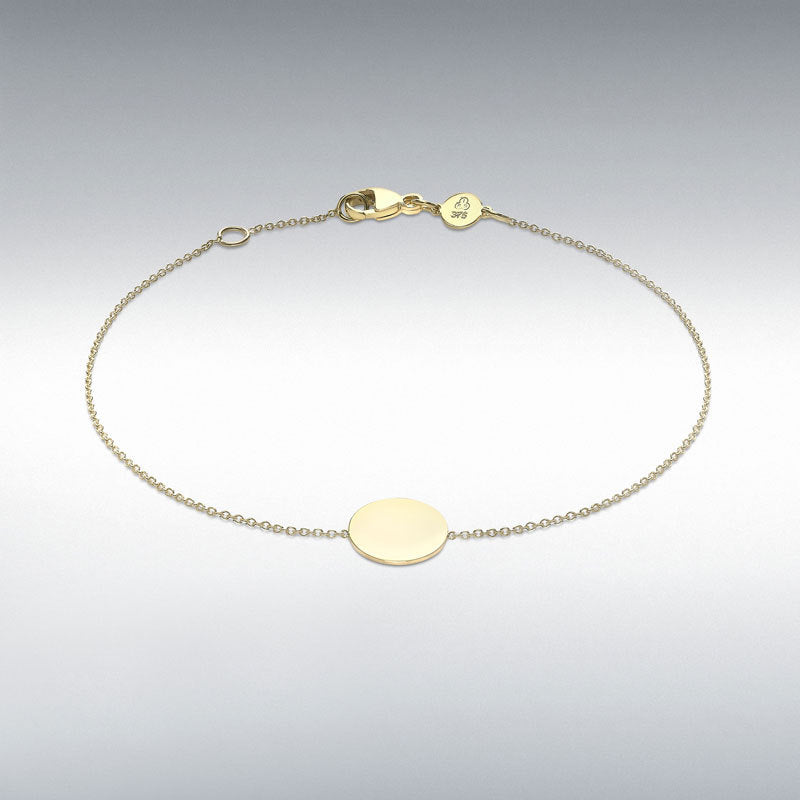 Engravable Disc Bracelet-The Diamond Setter