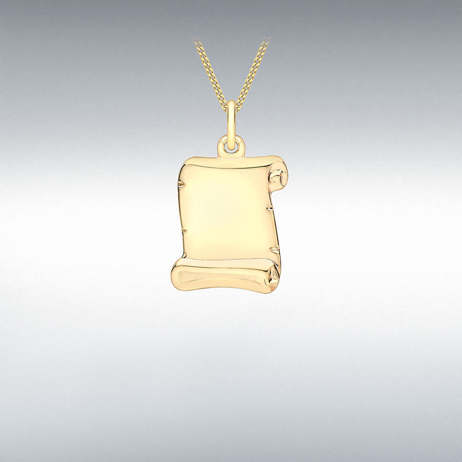 Parchment Scroll Pendant-The Diamond Setter
