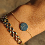 Engravable Disc Bracelet-The Diamond Setter