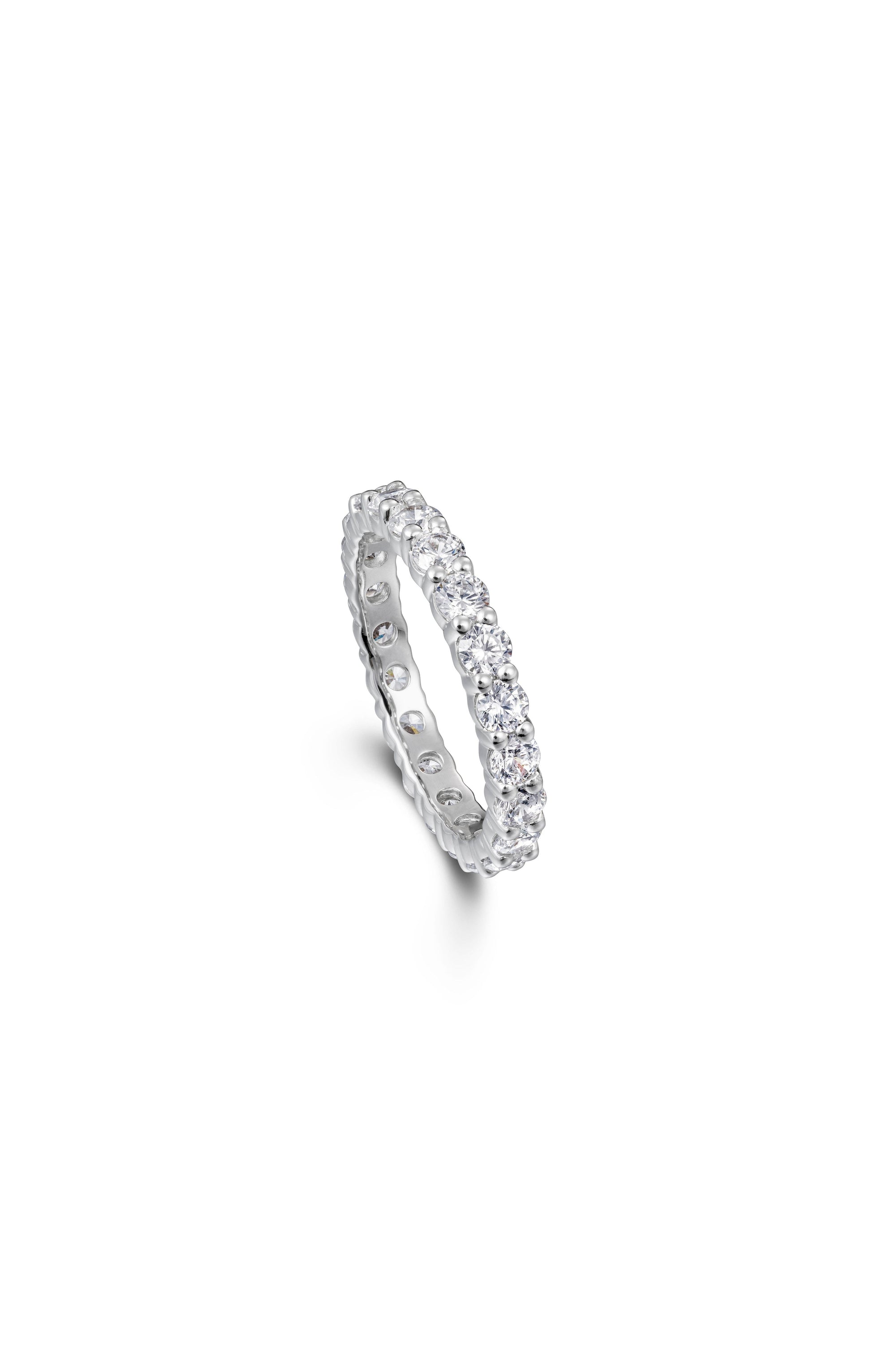 Full Eternity Ring with 2.3ct natural white diamonds-The Diamond Setter