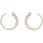 Front Back Diamond Earrings-The Diamond Setter