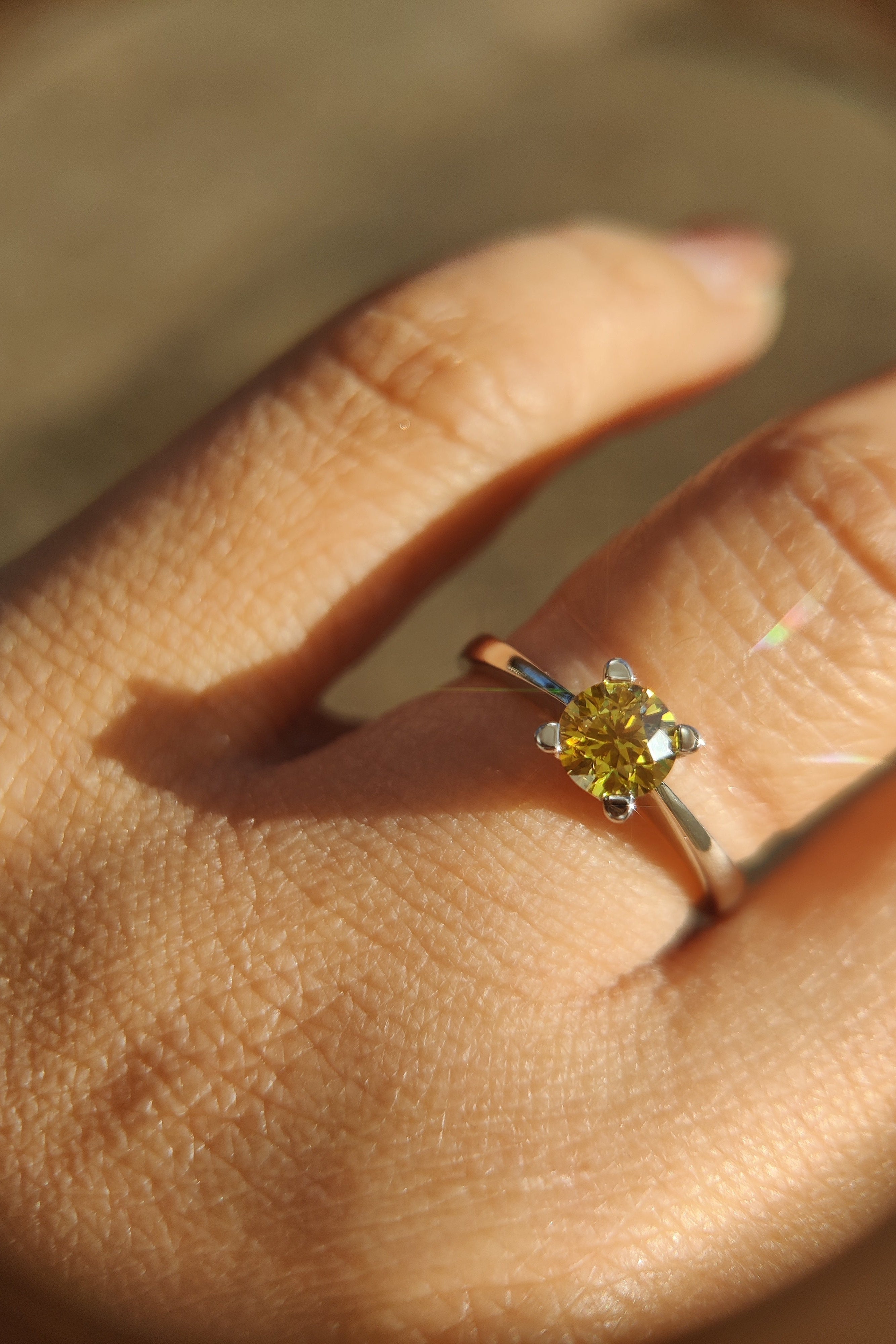 1.21 Carat Canary Yellow Diamond Engagement Ring, With Black Diamonds Wedding  Ring 14K White Gold Certified Halo Pave