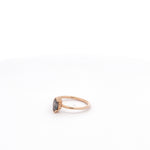 Salt and Pepper Marquise Diamond Solitaire Ring-The Diamond Setter
