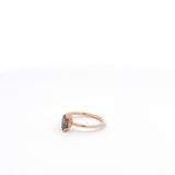 Salt and Pepper Marquise Diamond Solitaire Ring-The Diamond Setter